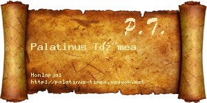 Palatinus Tímea névjegykártya